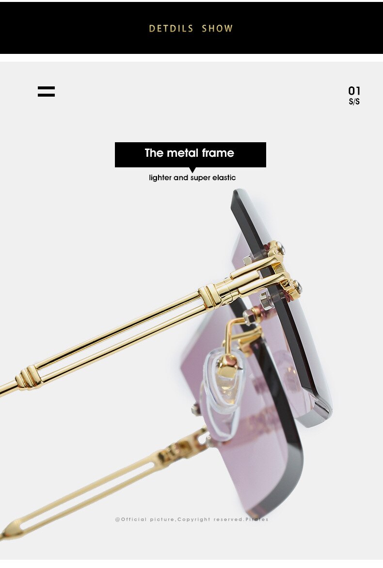 OEC CPO אופנה פופולרי ללא שפה מלבן משקפי שמש נשים גברים גווני סגסוגת משקפיים UV400 O264 OEC CPO אופנה פופולרי ללא שפה מלבן משקפי שמש נשים גברים גווני סגסוגת משקפיים UV400 O264